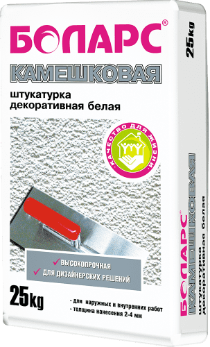 Купить Штукатурка Боларс Камешковая декоративная 25 кг по низкой цене