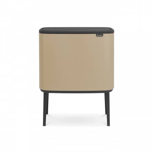 Купить Бак Brabantia Touch Bin Bo мусорный, минерально-золотой, 36 л по низкой цене