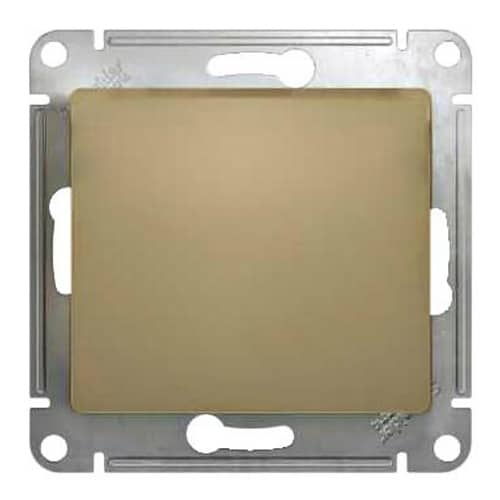 Купить Выключатель одноклавишный Schneider Electric Глосса без рамки титан по низкой цене