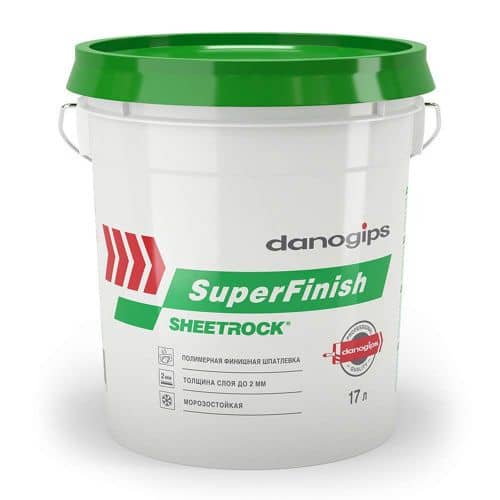 Купить Шпатлевка Danogips SHEETROCK SuperFinish готовая 17 л по низкой цене