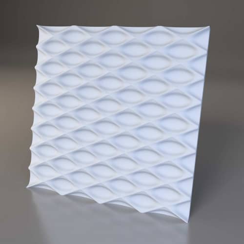 3D панель стеновая Relieffo Siene 001 из пенополиуретана 600x600x30 мм