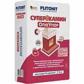 Купить Раствор Plitonit Суперкамин Огнеупор жёлтый 20 кг по низкой цене