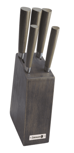 Купить Ножи Erringen кухонные на деревянной подставке 5 предметов по низкой цене
