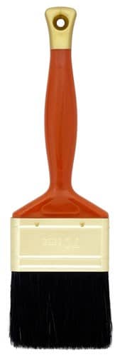 Купить Кисть Варяг плоская, натуральная, черная щетина, 70 мм по низкой цене