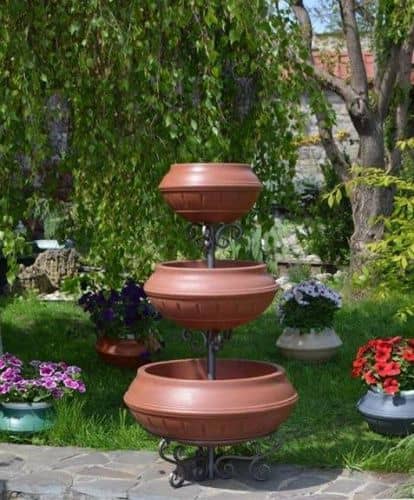 Купить Клумба BOXSAND Елочка вертикальная трехярусная по низкой цене