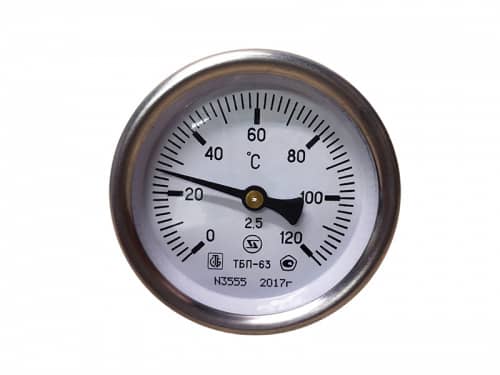 Купить Термометр биметаллический ТБП-63 (0-120) по низкой цене