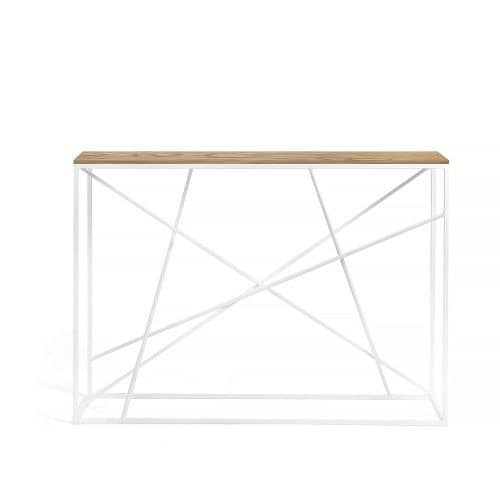 Купить Консоль Intelligent Design Wilson line white темный дуб по низкой цене