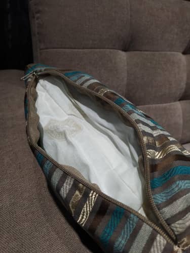 Купить Подушка Valles 8 марта №9 декоративная шенилл разноцветные полоски 35x35 см, 2 шт. по низкой цене