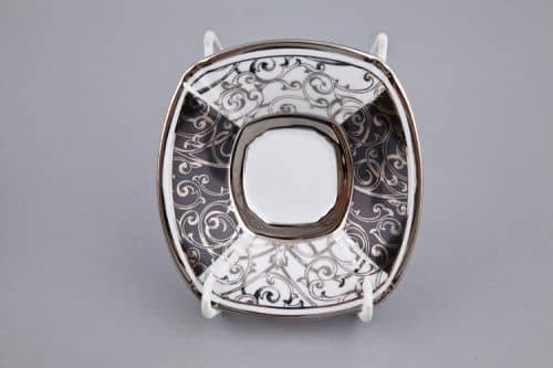 Купить Сервиз Rudolf Kämpf Empire мокко кофейный, черный, с платиной, на 6 персон по низкой цене