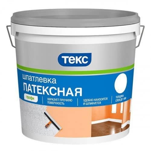 Купить Шпатлевка Текс Профи латексная 16 кг по низкой цене