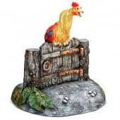 Купить Крышка люка петух на заборе по низкой цене