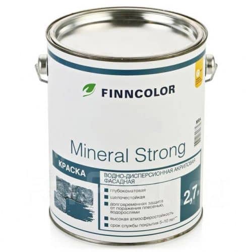 Купить Краска Finncolor Mineral strong MRA фасадная 2,7 л по низкой цене