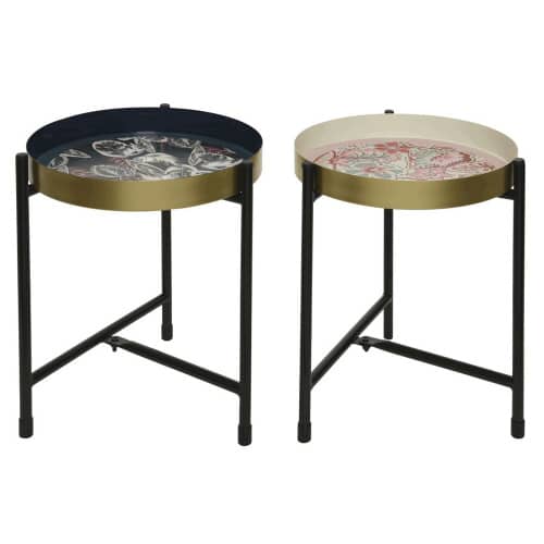 Купить Подставка для цветов металлическая с рисунком 25х25х40 см по низкой цене