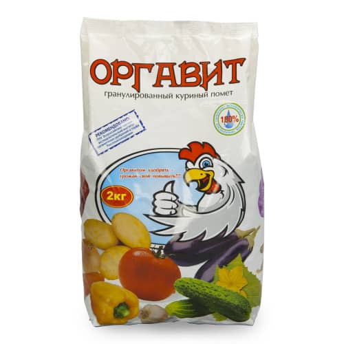 Купить Удобрение куриный помет Оргавит 2 кг по низкой цене