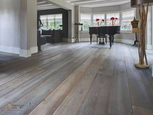 Купить Инженерная доска Lab Arte Дуб Селект Concrete от 700-1500Х150Х15,5 мм по низкой цене