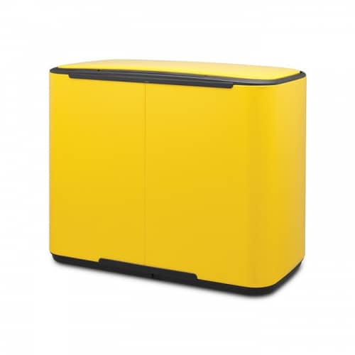 Купить Бак Brabantia Pedal Bin Bo мусорный, желтая маргаритка, 3х11 л по низкой цене