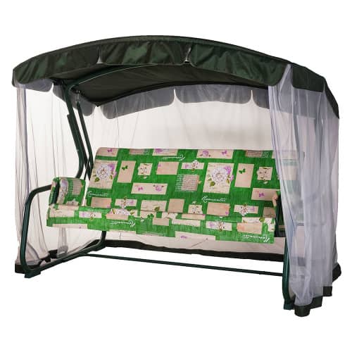 Купить Садовые качели Тропикана 166x225x127 см с антимоскитным тентом по низкой цене