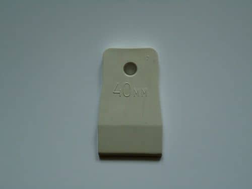 Купить Шпатель Biber резиновый, белый, 40 мм по низкой цене