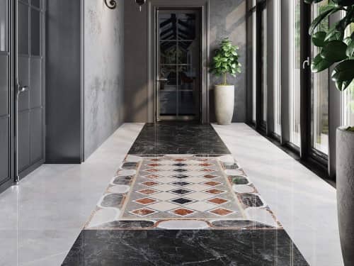 Купить Керамогранит Kerama Marazzi Композиция SG594002R декорированный лаппатированный 119.5х238.5 см по низкой цене