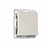 Купить Выключатель одноклавишный Smartbuy Нептун без рамки бежевый по низкой цене