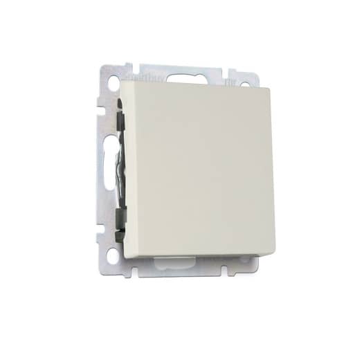 Купить Выключатель одноклавишный Smartbuy Нептун без рамки бежевый по низкой цене