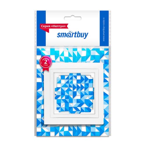 Купить Рамка Smartbuy Нептун 1 пост белая по низкой цене