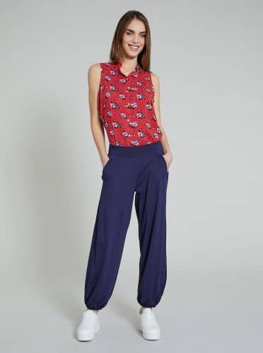 Купить Брюки Piazza Italia широкие, синие по низкой цене