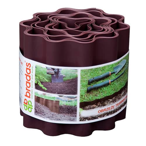 Купить Ограждение для травы Bradas коричневое 15 см х 9 м по низкой цене