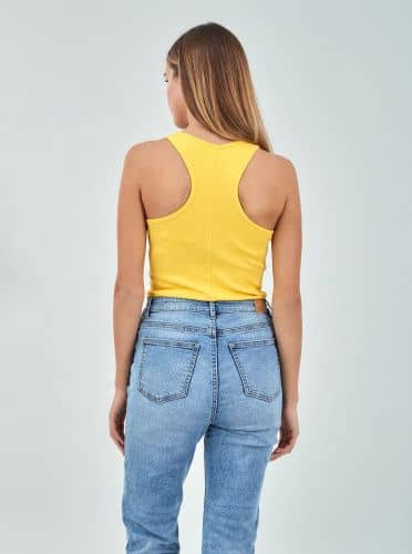 Купить Майка Piazza Italia 27176 лимонная по низкой цене