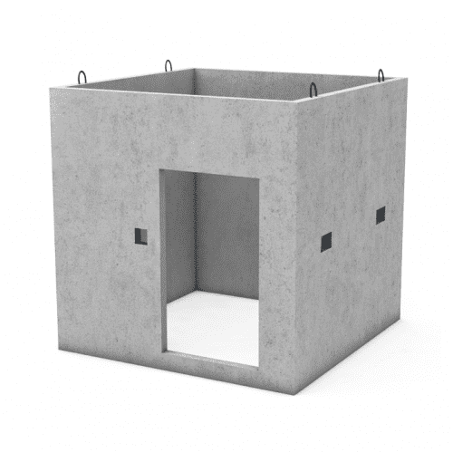 Купить Блок железобетонный объёмный для БКТП, БРТП с ФБК, без отделки, 3,18х2,5х5,06 м по низкой цене