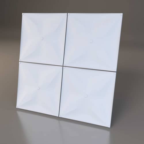 3D панель стеновая Relieffo Milс 053 из пенополиуретана 600x600x30 мм