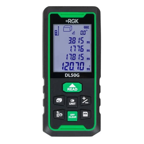 Купить Лазерный дальномер RGK DL50G - зеленый луч по низкой цене