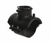 Купить Отвод седловой электросварной с закладными нагревателями ПЭ 100 (из полиэтилена) с ответной частью ПОЛИПЛАСТИК диаметр 63-400 мм, SDR 11 по низкой цене