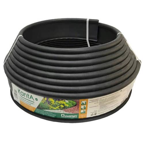 Купить Бордюр Канта пластиковый черный 10 м х 10 см по низкой цене