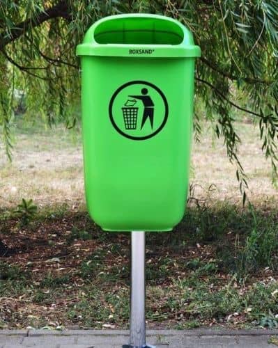 Купить Урна BOXSAND навесная со съемной емкостью, 60 л по низкой цене