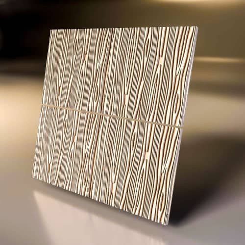 3D панель стеновая Relieffo Core (Ясень) Д014Я 600х600х30 мм