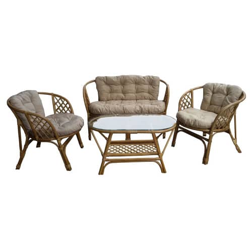 Купить Садовая мебель BAHAMA из натурального ротанга с подушками по низкой цене