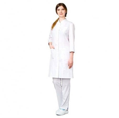 Купить Халат MEDSUIT Линда-Арт женский медицинский, р-р 84, рост 170-176 см по низкой цене
