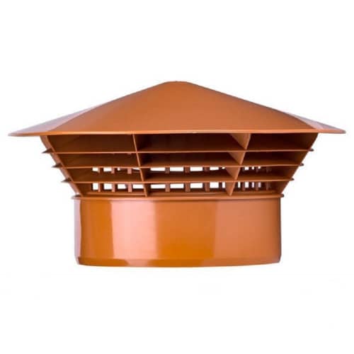 Купить Зонт Кубаньтехнопласт D-160 вентиляционный оранжевый по низкой цене