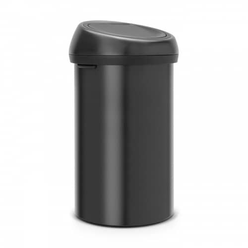 Купить Бак Brabantia Touch Bin New мусорный, черный матовый, 60 л по низкой цене