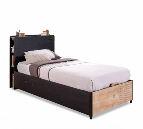 Купить Кровать Cilek Black с подъемным механизмом, 100х200 см по низкой цене