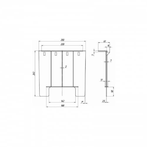 Купить Перегородка-сифон Standartpark к дождеприемнику, пластик 250х242 мм по низкой цене