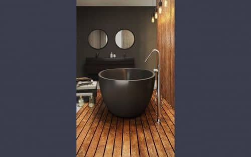 Купить Ванна Viva Lusso Spoon 2 каменная, отдельностоящая, графитовая по низкой цене