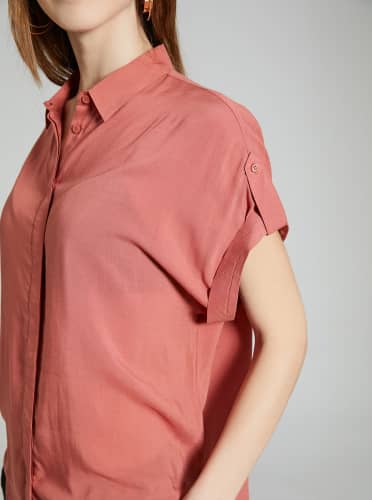 Купить Рубашка Piazza Italia коричневая по низкой цене