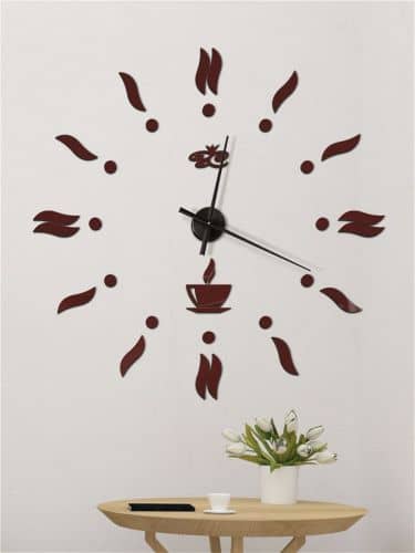 Купить Часы Ваша Светлость Кофе настенные бескаркасные 1000 мм по низкой цене