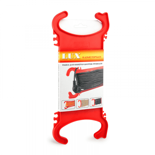 Купить Держатель для шнуров и проводов пластиковый красный по низкой цене
