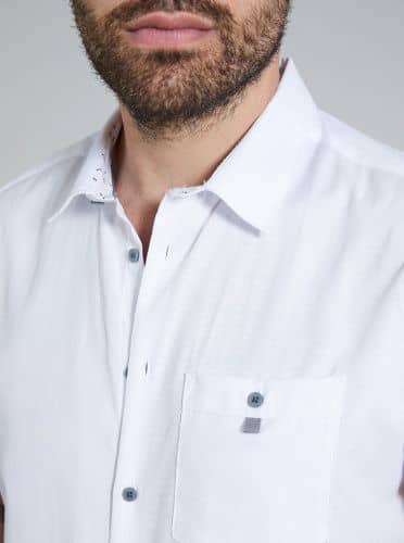 Купить Рубашка Piazza Italia con taschino белая по низкой цене