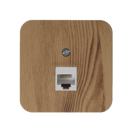 Купить Розетка компьютерная Schneider Electric Бланка ясень по низкой цене