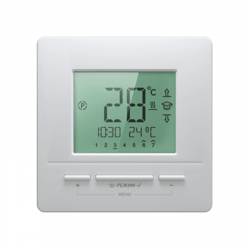 Купить Терморегулятор Национальный комфорт TP 721, электронный, прогр., белый по низкой цене