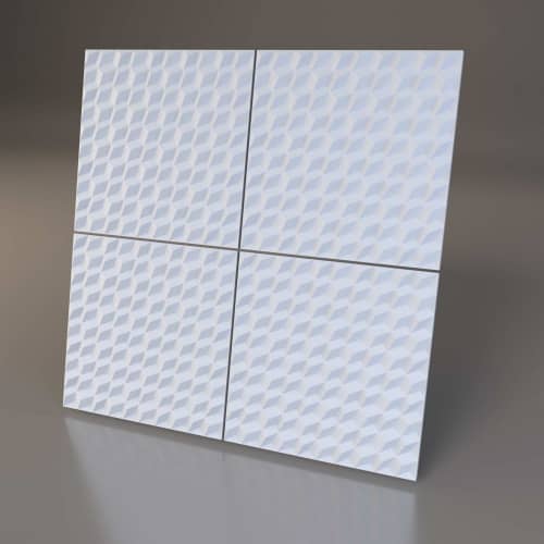 3D панель стеновая Relieffo Step 023 из пенополиуретана 600x600x30 мм